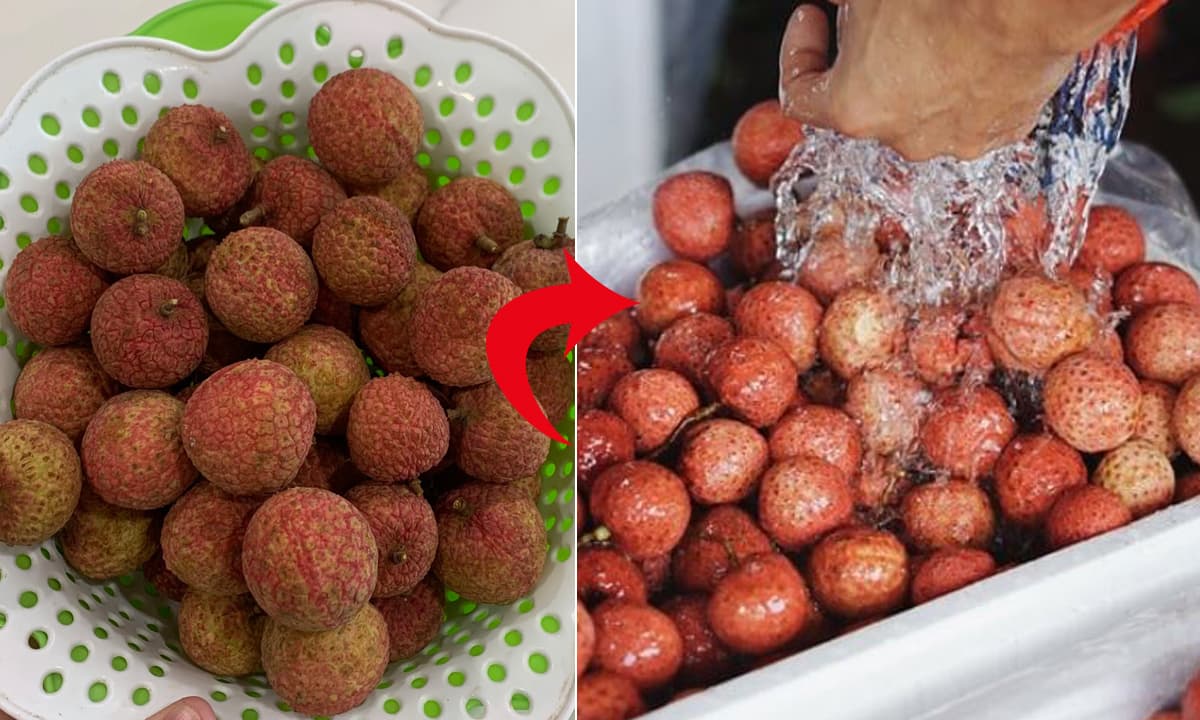 Mua vải về dễ bị thâm đen, mách bạn mẹo này để cả tuần vẫn tươi ngon