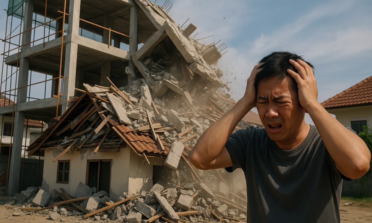 Làm sập nhà hàng xóm khi xây nhà sẽ phải bồi thường ra sao?