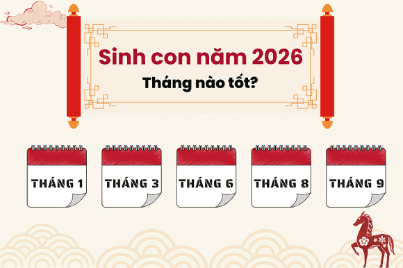 Sinh con năm 2026, Sinh con tháng nào tốt, tử vi