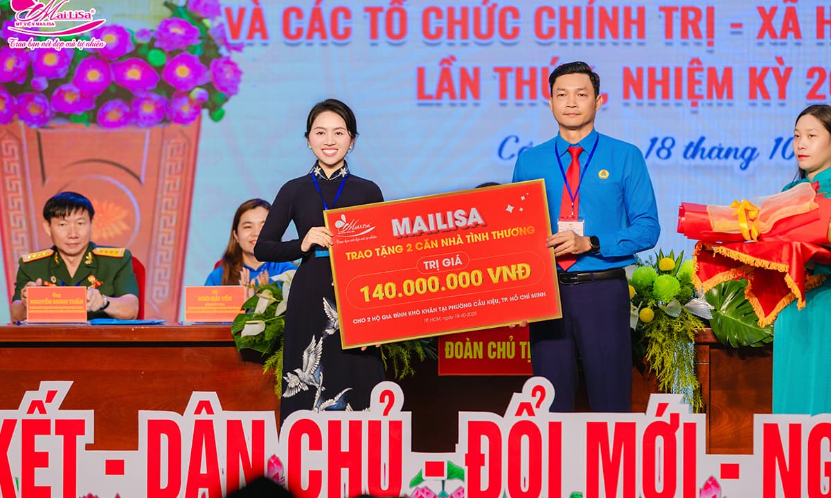 MAILISA trao tặng 2 căn nhà Tình Thương trị giá 140 triệu đồng tại Phường Cầu Kiệu TP.HCM – Lan tỏa giá trị nhân ái