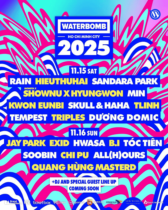 Waterbomb TP. Hồ Chí Minh 2025, lễ hội nước