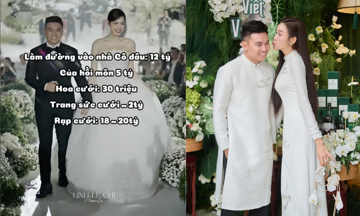 Hé lộ chi phí lễ cưới của Hoa hậu Đỗ Thị Hà và doanh nhân Viết Vương, lên đến 40 tỷ đồng?