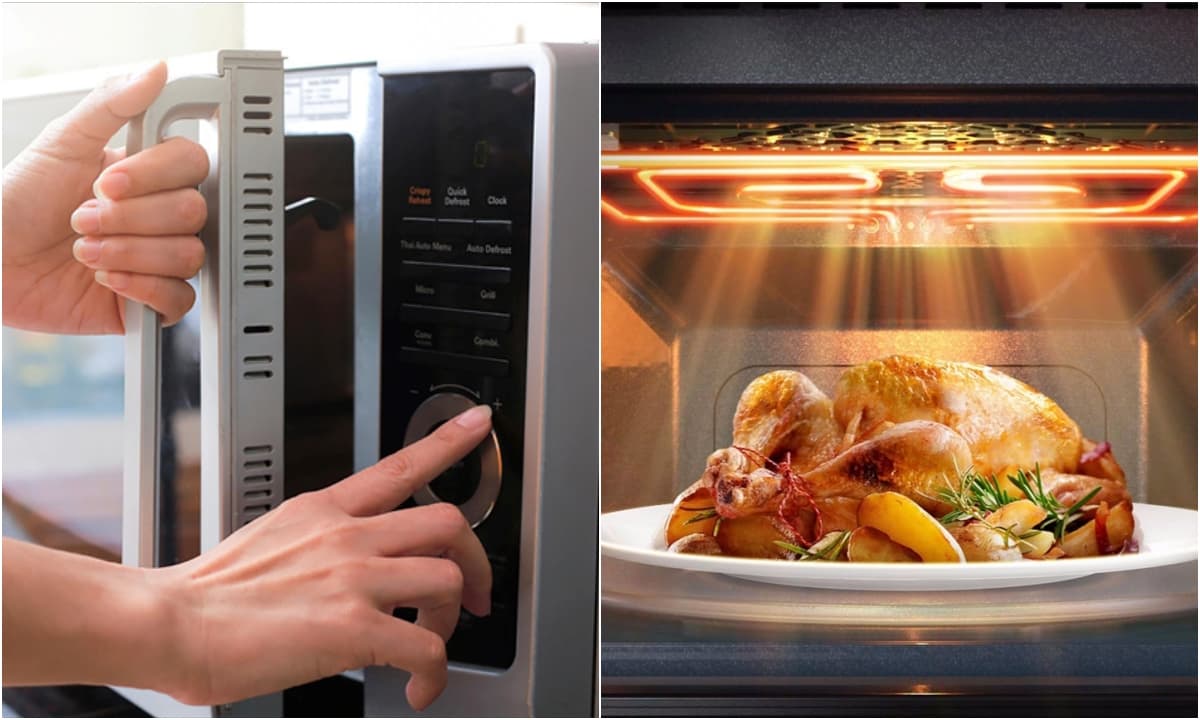 Dùng lò vi sóng 30 năm tôi mới biết nút 'thần kỳ' này: Nấu chín đều thức ăn, thử một miếng, ngon miễn bàn