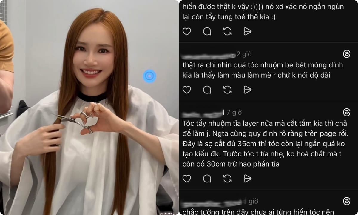 Nhã Phương gây tranh cãi khi cắt tóc để hiến tặng nhưng bị nói làm màu