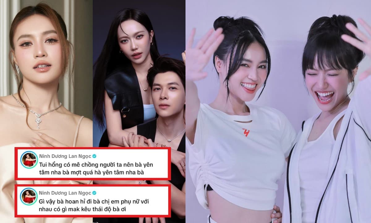 Ninh Dương Lan Ngọc đáp trả tin đồn 'bằng mặt không bằng lòng' với Diệu Nhi, khẳng định không hề có chuyện mê chồng của chị em