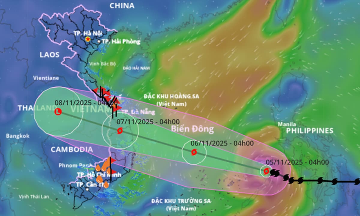 Bão Kalmaegi đã vào Biển Đông, có khả năng mạnh lên cấp 14: Sẽ đổ bộ trực tiếp vào những tỉnh, thành nào?