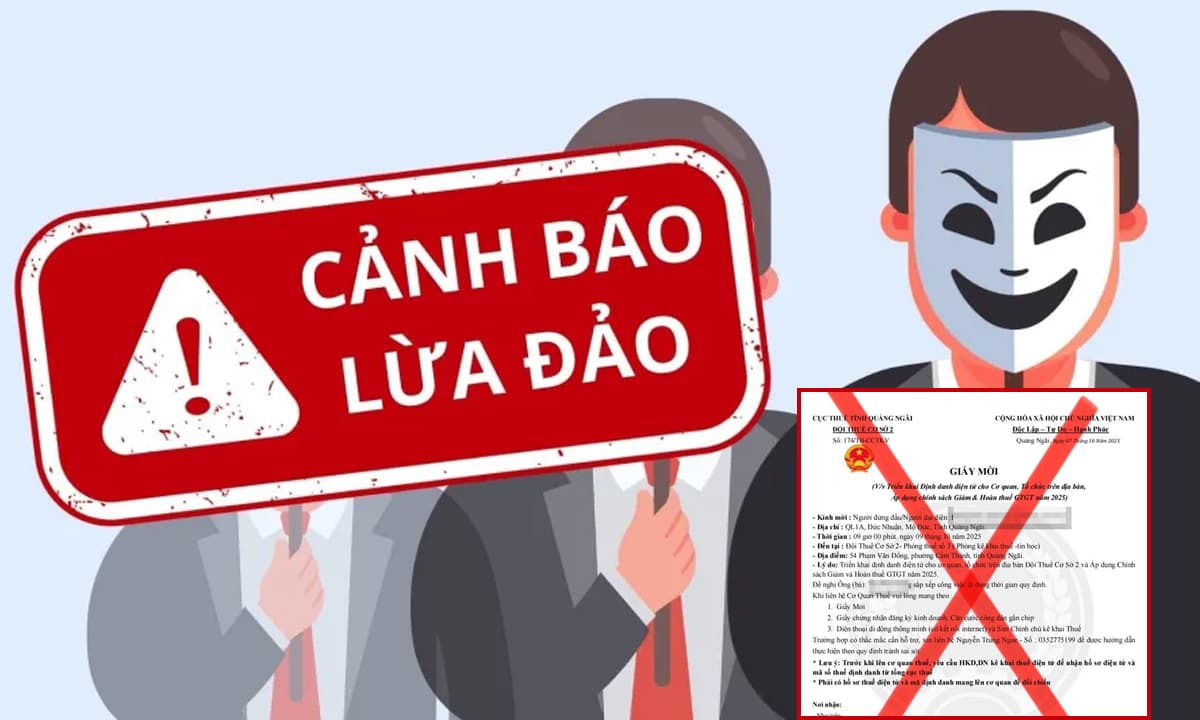 Thủ đoạn lừa đảo mới, hết sức tinh vi liên quan đến thuế, các hộ kinh doanh nhỏ lẻ cần đặc biệt chú ý!