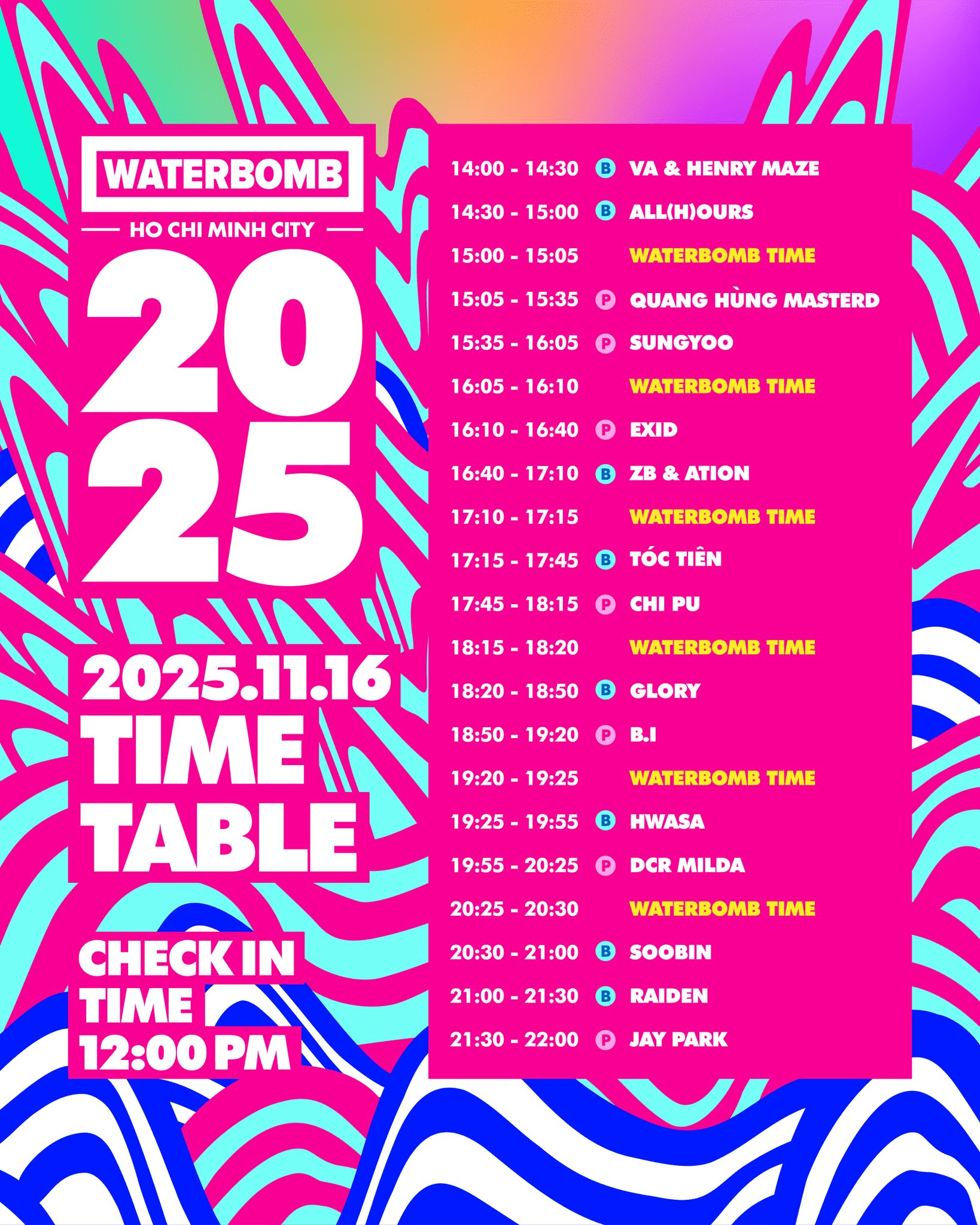 Waterbomb Ho Chi Minh City 2025, Bi Rain, Kwon Eunbi