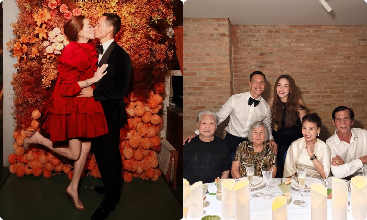 Hà Hồ khoá môi Kim Lý nồng nàn trong tiệc sinh nhật, tặng toàn bộ tiền và quà cho đồng bào bão lũ