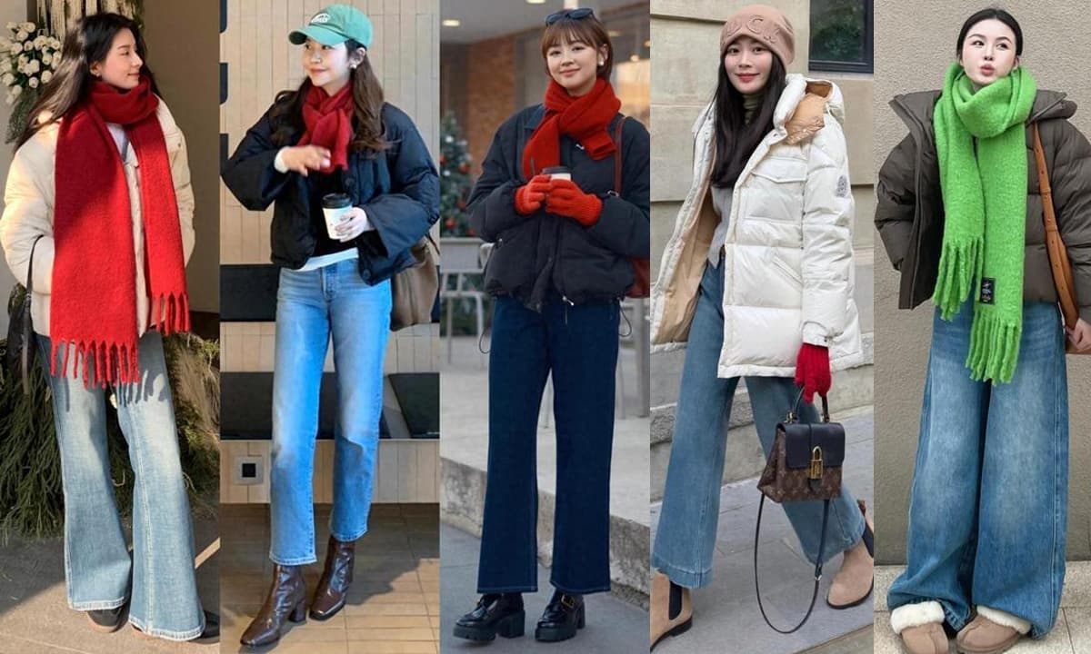 Sau khi mùa đông đến, tôi nhận ra rằng mọi người trên phố đều mặc 'áo khoác lông vũ và quần jean' - vừa ấm áp vừa hợp thời trang!