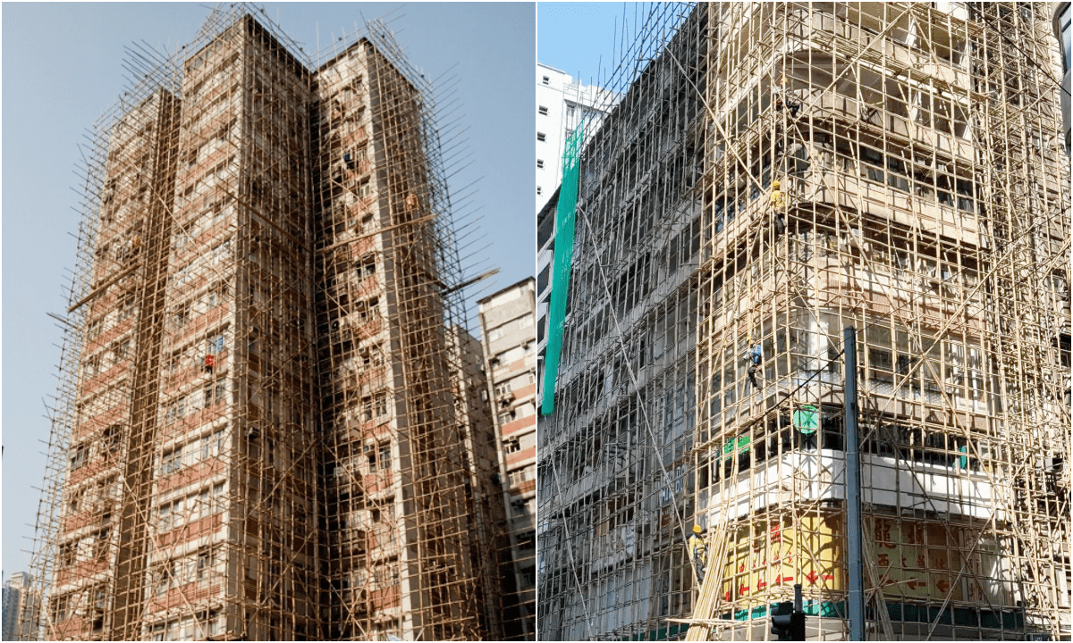 Tại sao giàn giáo bằng tre lại được ưa chuộng sử dụng tại các công trình xây dựng, tòa nhà chọc trời tại Hong Kong (Trung Quốc)?