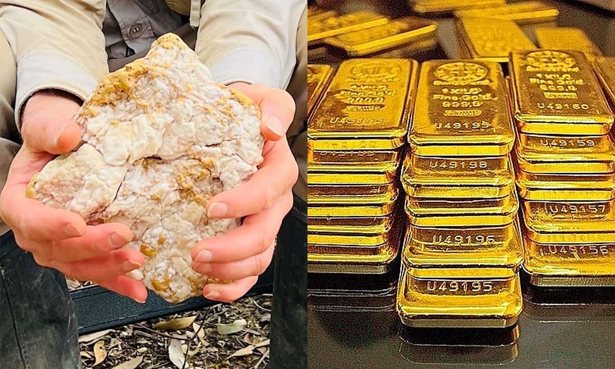 Bẻ đôi cục đá, người đàn ông phát hiện số vàng trị giá hơn 10 tỷ đồng