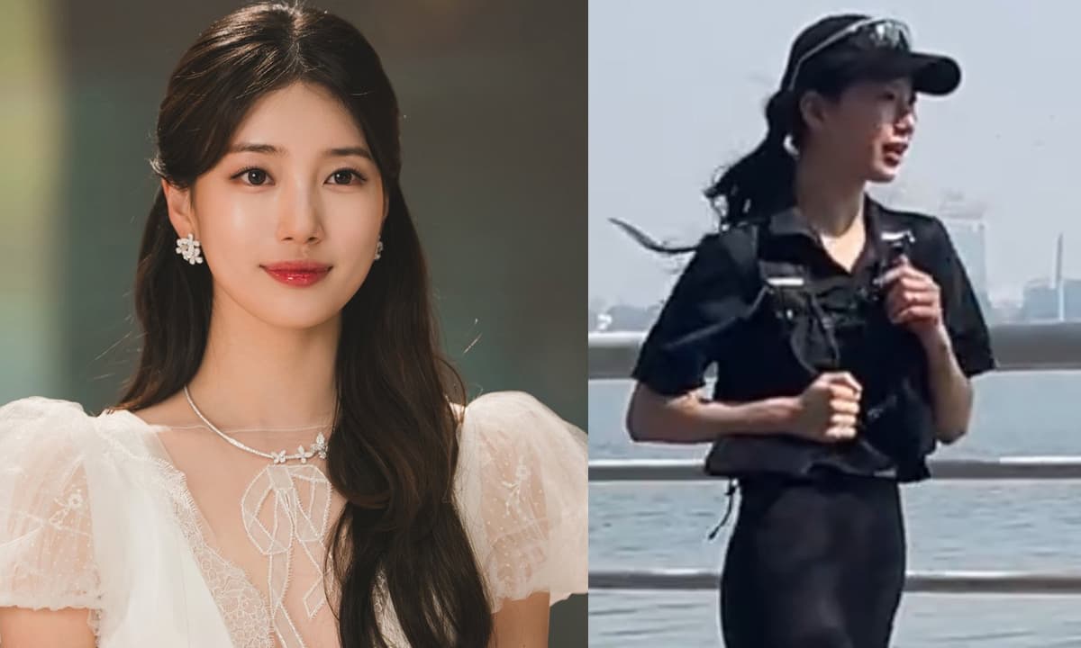 Xôn xao clip 'tình đầu quốc dân' Suzy chạy bộ ở Hồ Tây