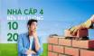 Khi làm nhà cấp 4 nên xây tường 10 hay tường 20 thì tốt hơn?