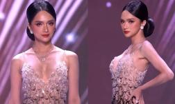 Hương Giang tỏa sáng với đầm dạ hội khoét sâu cực gợi cảm tại Bán kết Miss Universe 2025