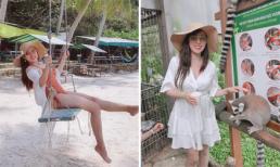 'Gái hai con' Mai Thỏ diện bikini gợi cảm khi đi du lịch Phú Quốc