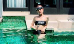 Hiếm hoi lắm mới diện bikini, Diễm Trang khoe vóc dáng gợi cảm ở Thái Lan