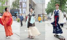 Trào lưu mặc trang phục cổ trang gây sốt đường phố Trung Quốc
