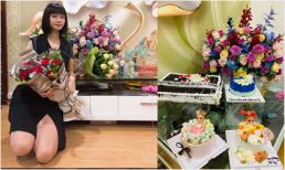 Siêu mẫu Hạ Vy đón sinh nhật tuổi 36 ấm áp bên ông xã và học trò