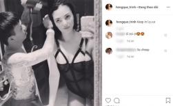 Khoe clip mặc nội y ren cho tình mới vừa sấy tóc vừa hôn, Hồng Quế lại bị chê 'rẻ tiền'