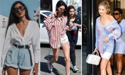 Cách diện áo sơ mi và quần short giúp bạn xinh đẹp trong một nốt nhạc, độ sành điệu tăng vài chân kính