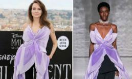 Angelina Jolie gây sốt khi mặc đồ tím lịm đẳng cấp hơn cả người mẫu của hãng 