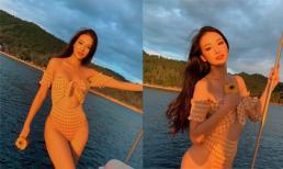 Hoa hậu Trái đất Phương Khánh diện bikini bốc lửa ở Philippines