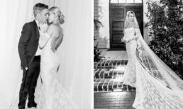Một tuần sau đám cưới thế kỷ, dân tình mới được ngắm chiếc váy cưới siêu lộng lẫy của bà xã Justin Bieber 