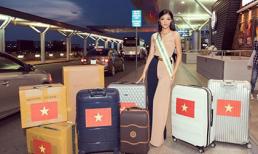 Á hậu Kiều Loan mang 150kg hành lý tham gia Miss Grand International