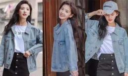 Áo denim jacket và quần culottes vẫn hot điên đảo, cứ mặc theo cách này là chị em đủ xinh đẹp suốt mùa thu