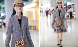 Ngô Cẩn Ngôn chịu chơi dùng phụ kiện sành điệu nhưng lại mất điểm vì mặc đồ khiến chân ngắn một mẩu