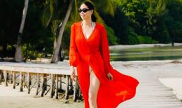 Hoa hậu Hà Kiều Anh khoe vóc dáng tuổi 43 đẹp 'mướt mắt' ở đảo nhiệt đới Palau