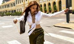 Diện những set đồ hiện đại, Thu Thủy khai thác tối đa vẻ đẹp hình thể trong ngày đầu tuần xuống phố