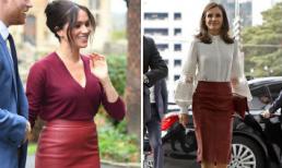 Công nương Meghan 'đụng hàng' Hoàng hậu Tây Ban Nha khi sánh đôi cùng chồng