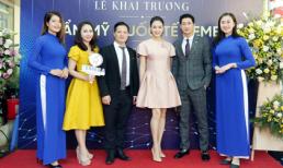Dàn diễn viên Hoa hồng trên ngực trái tham dự khai trương Thẩm mỹ Quốc tế Hemera