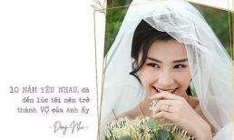 Cận ngày trọng đại, Đông Nhi lại khiếm fan 'lịm tim' vì ảnh cưới ngôn tình