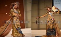 Tường San catwalk tự tin với quốc phục 'lưỡng long chầu nhật' tại Miss International 2019