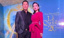 Lệ Quyên được ông xã tháp tùng ra Hà Nội giới thiệu liveshow 30 tỷ