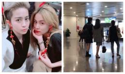 Hoàng Thuỳ Linh và Gil Lê lại bị bắt gặp khoác tay cực tình cảm tại sân bay