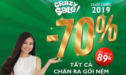 Edena khiến khách hàng sốc đến phát ngất với chương trình Crazy sale 77%++ cuối cùng năm 2019