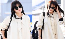 Lên đường sang Việt Nam, 'Hoàng hậu Ki' Ha Ji Won khiến CĐM 'nức nở' với nhan sắc xinh đẹp và style trẻ trung ở tuổi 41