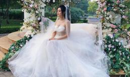 Bị hỏi bao giờ lấy chồng, Huyền My đăng ảnh cưới: 'giờ tui đi lấy thật đây'