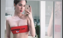 Học Justin Bieber, Ngọc Trinh khiêu khích cư dân mạng với kiểu quần tụt khoe thân 