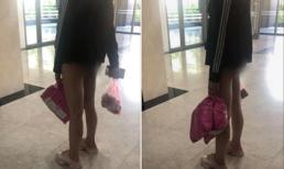 Cô gái 'quên' mặc quần đứng đợi thang máy khiến dân tình nóng mặt