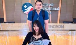 Lan Khuê khoe nhan sắc đỉnh cao khi xuất hiện cùng chồng con sau 3 ngày sinh