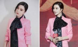 Phạm Băng Băng cực sến khi lên đồ hồng còn sử dụng phụ kiện siêu to khổng lồ 