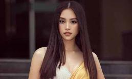 Sau hình ảnh tóc ngắn cá tính, Tiểu Vy lại tóc dài buông xoã đi chấm thi