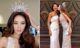Tân Hoa hậu Khánh Vân hôn má Hoa hậu H'Hen Niê, đáng yêu hết phần thiên hạ