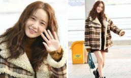 Đổi kiểu tóc lại lộ chân thon, Yoona được ví như nàng công chúa giữa phi trường