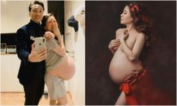 Cận kề ngày sinh, bà xã MC Thành Trung phải mặc quần của chồng, bụng trễ tới đùi